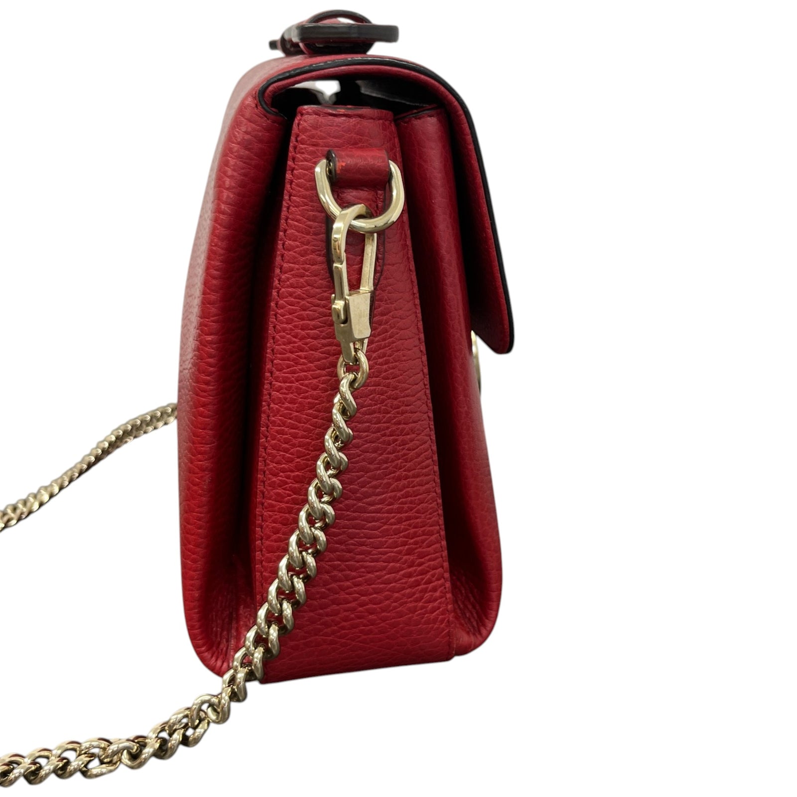 Women's Medium Interlocking G Crossbody Bag Red - Photo 6