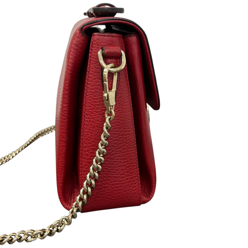 Women's Medium Interlocking G Crossbody Bag Red