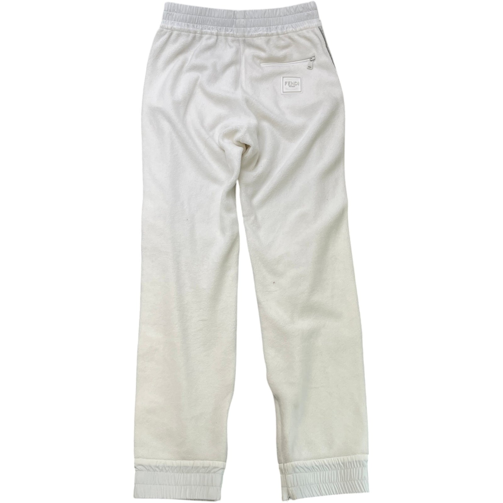 Men's Tape Logo Joggers White Size M - Photo 2