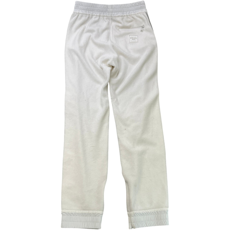 Men's Tape Logo Joggers White Size M