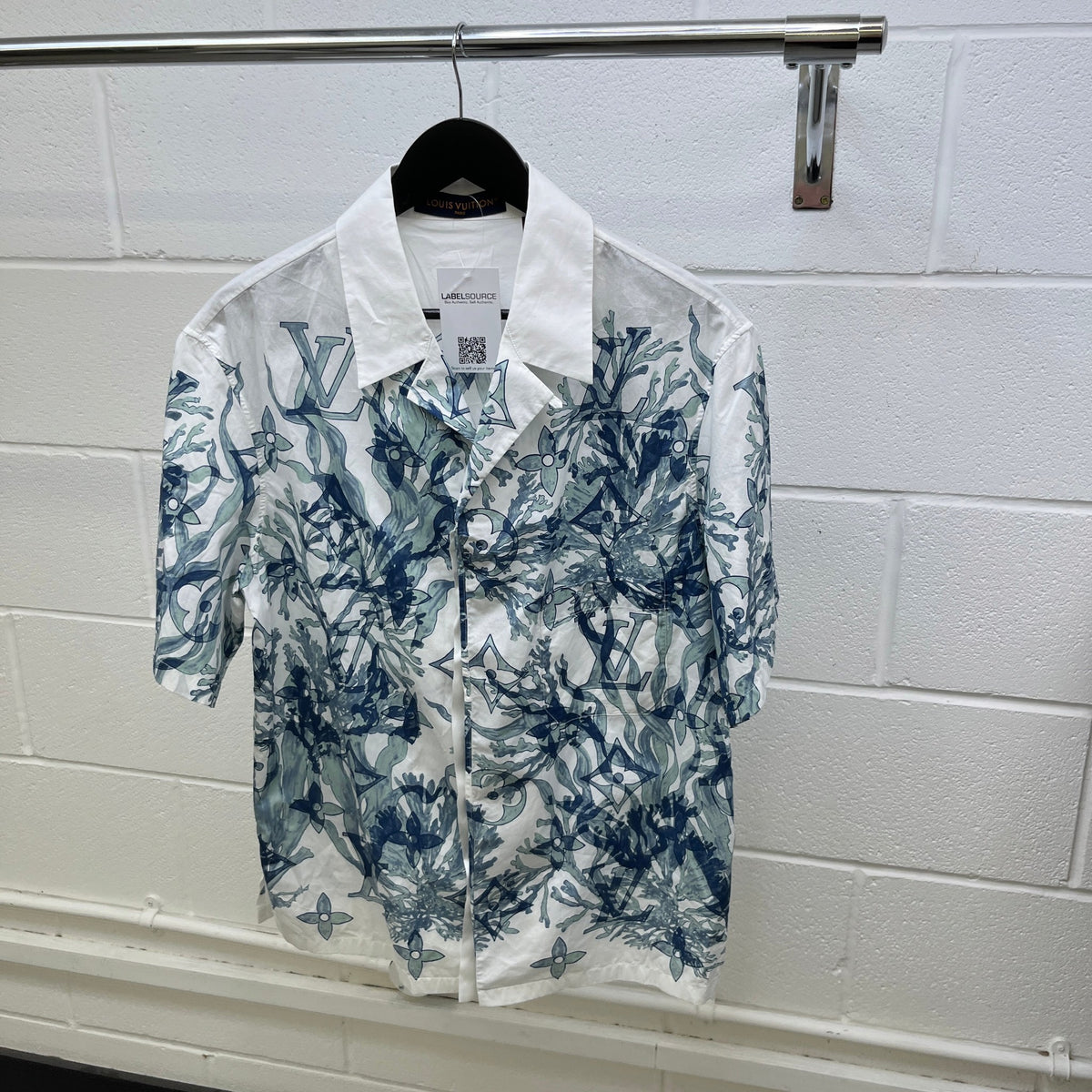 Men's Monogram Aqua Garden Shirt White Size S - Photo 9