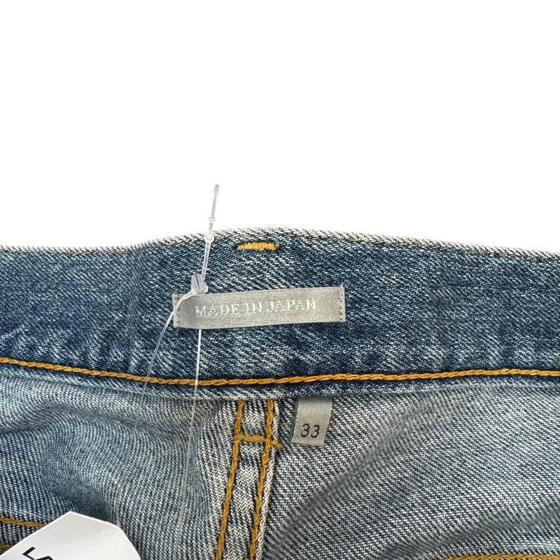 Men's Applique Logo Jeans Blue Size Waist 33"
