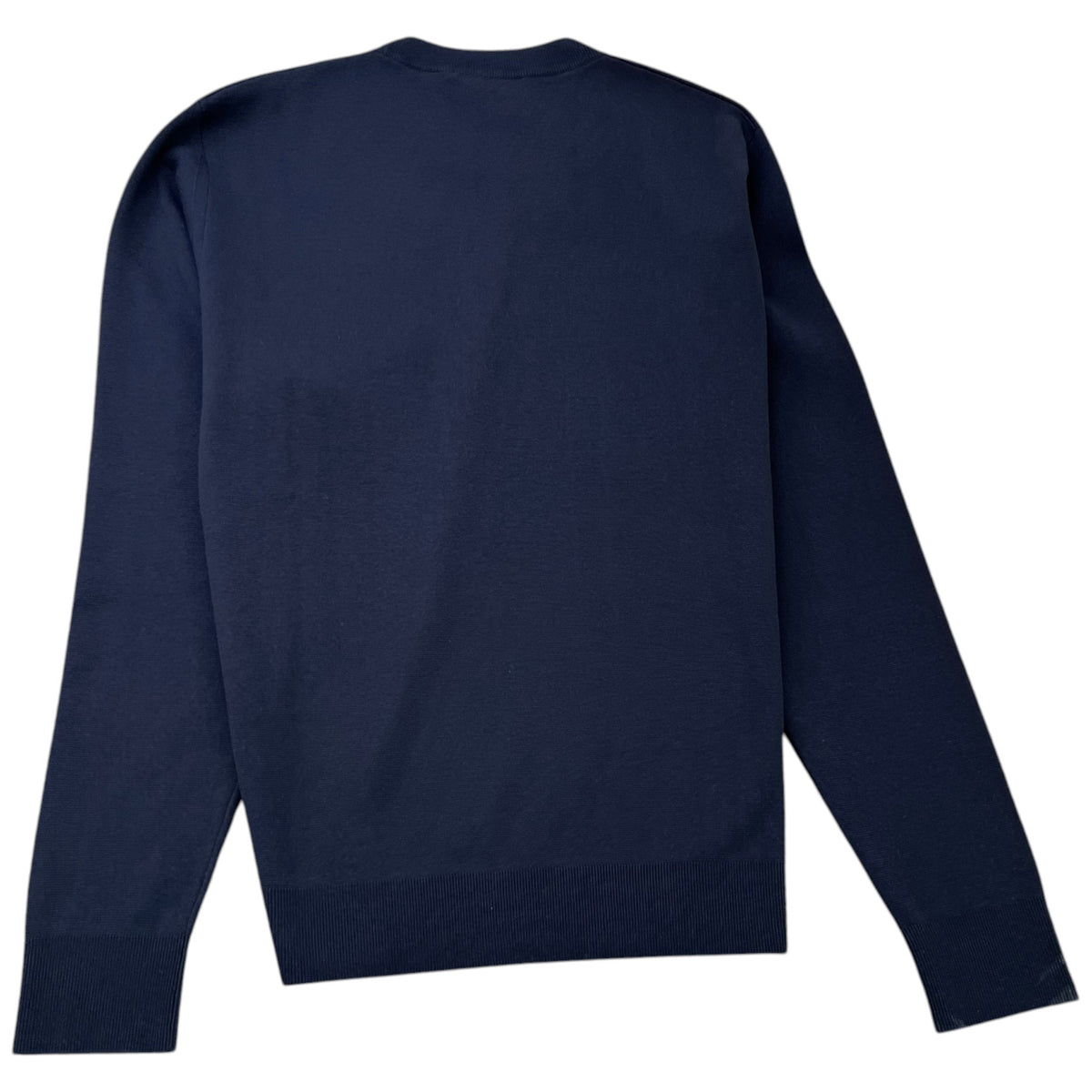 Men's Collar Logo Long Sleeve T-Shirt Navy Size M - Photo 2