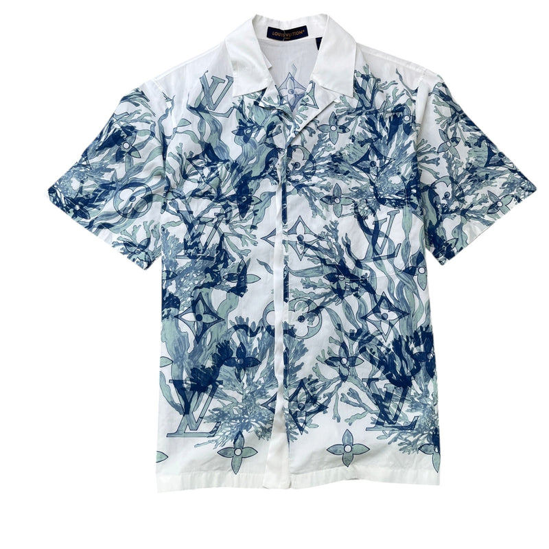 Men's Monogram Aqua Garden Shirt White Size S