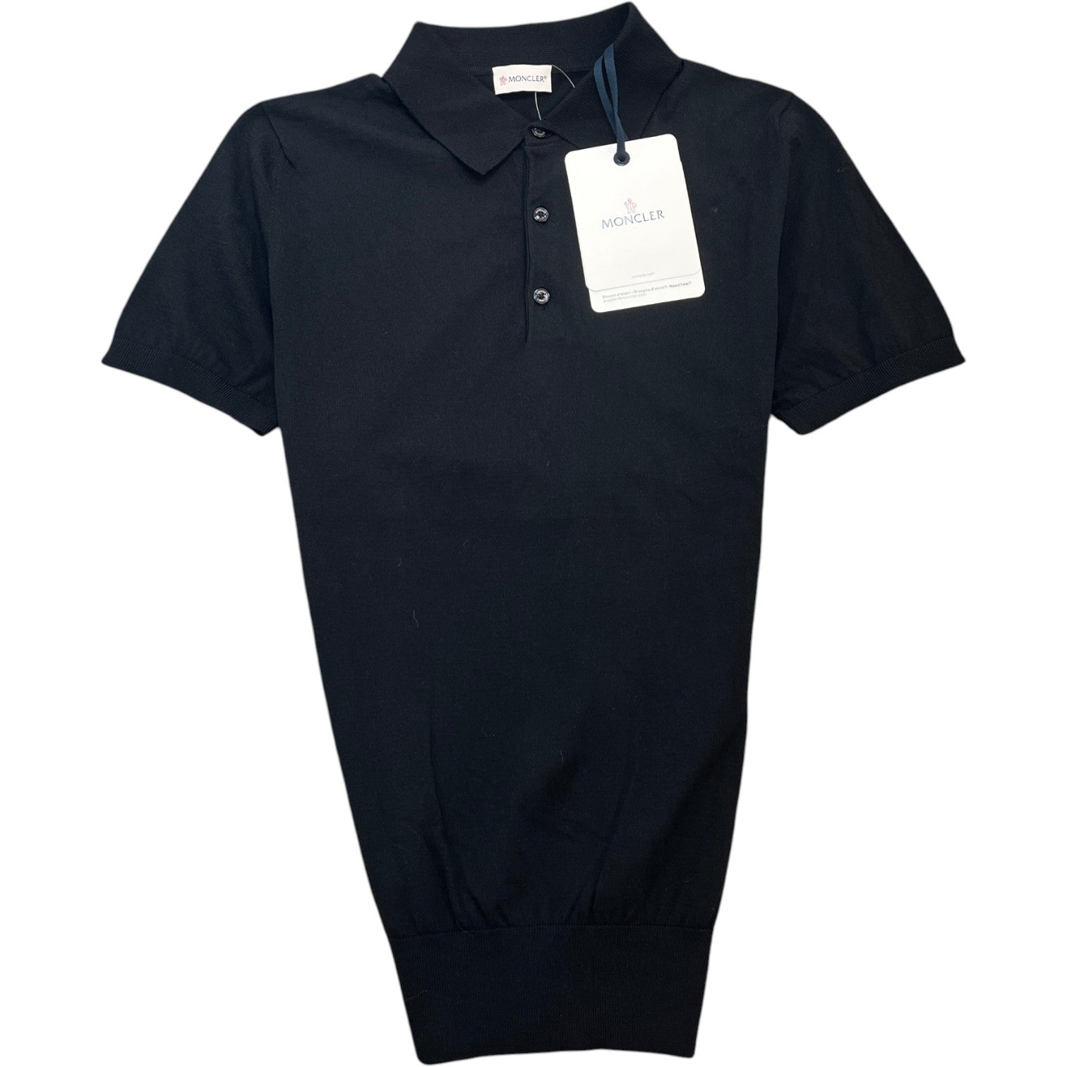 Men's Polo Tricot Polo Shirt Black Size M - Photo 1