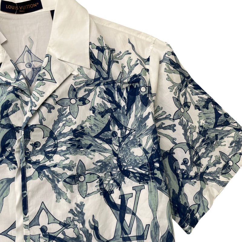 Men's Monogram Aqua Garden Shirt White Size S