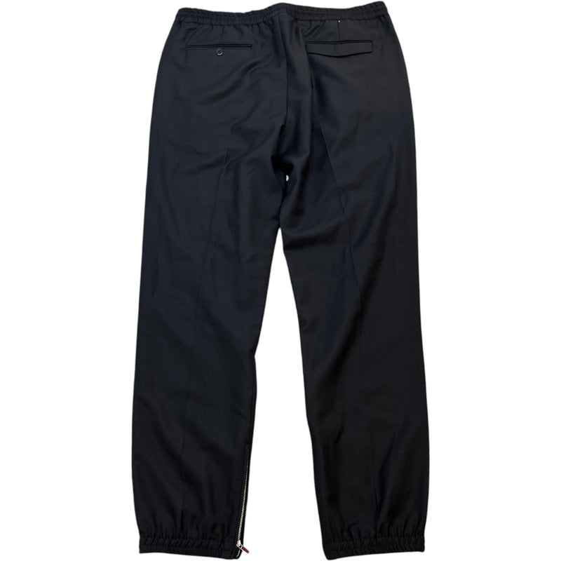Men's Drawstring Trousers Black Size XL / W36