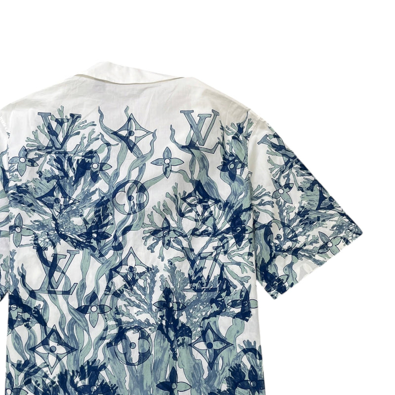 Men's Monogram Aqua Garden Shirt White Size S