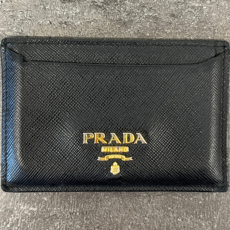 Women's Saffiano Card Holder Black