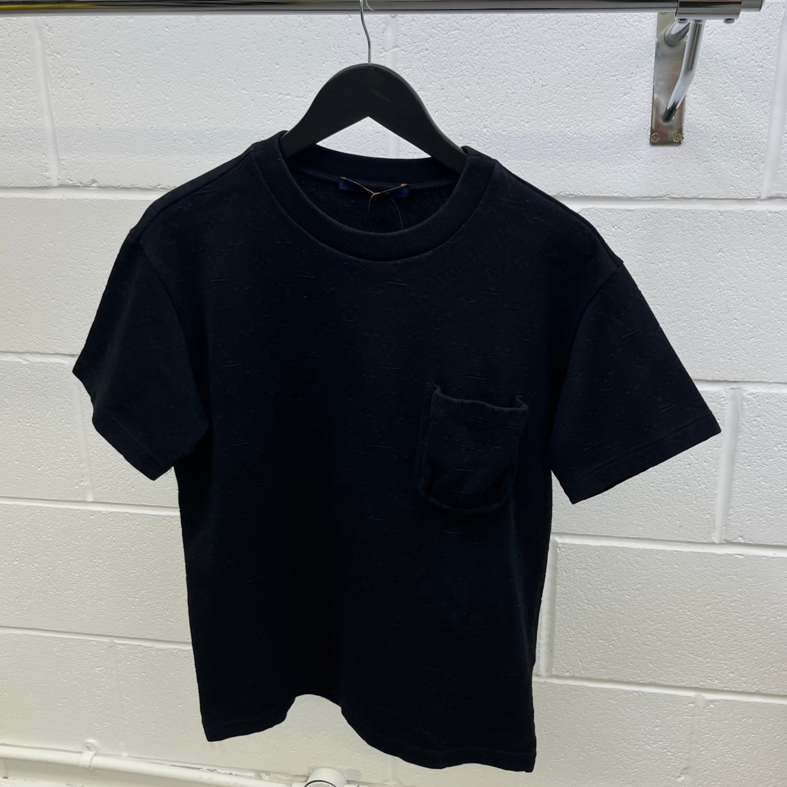 Men's Monogram Pocket T-Shirt Black Size S - Photo 9