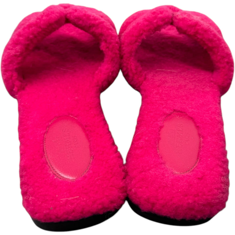 Women's Shearling Oran Sandals Pink Size UK 5.5 / EU 38.5