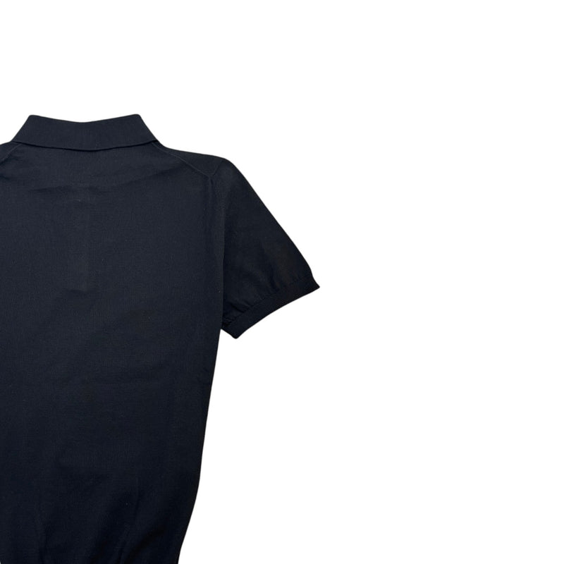 Men's Polo Tricot Polo Shirt Black Size M