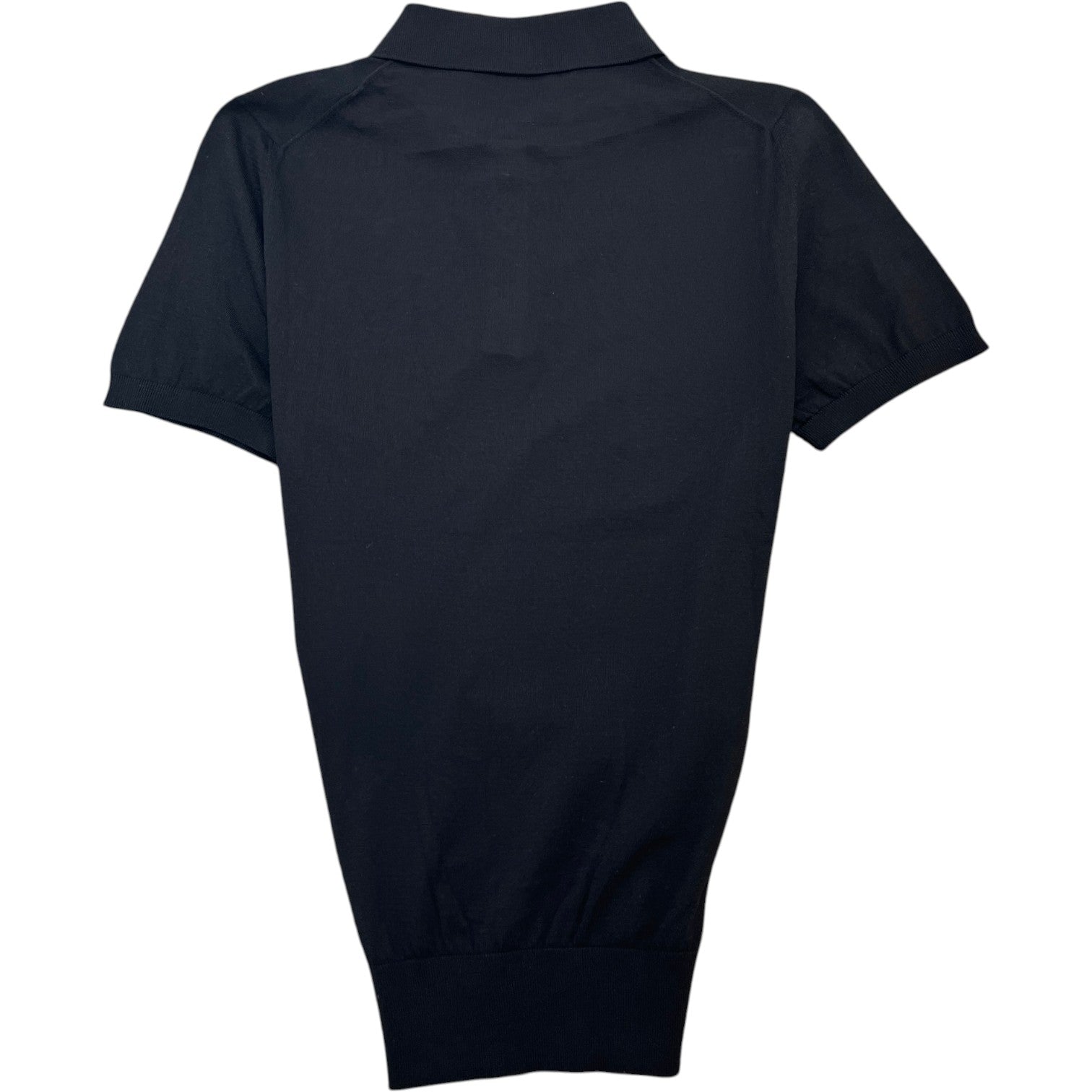Men's Polo Tricot Polo Shirt Black Size M - Photo 2
