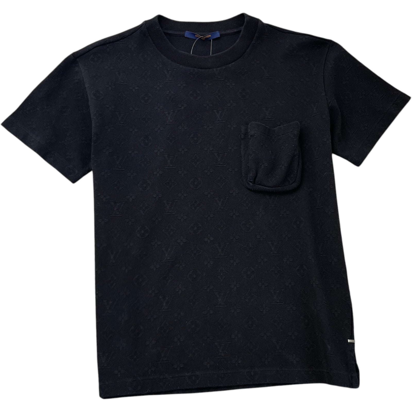 Men's Monogram Pocket T-Shirt Black Size S - Photo 1