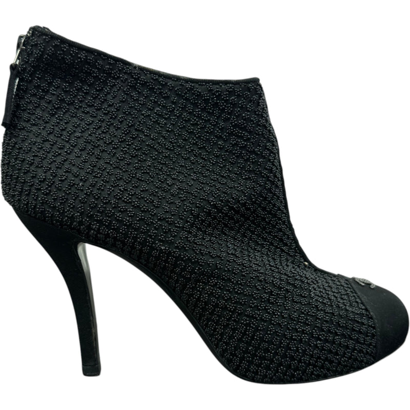 Women's CC Cap-Toe Embellished Heels Black Size UK 5.5 / EU 38.5