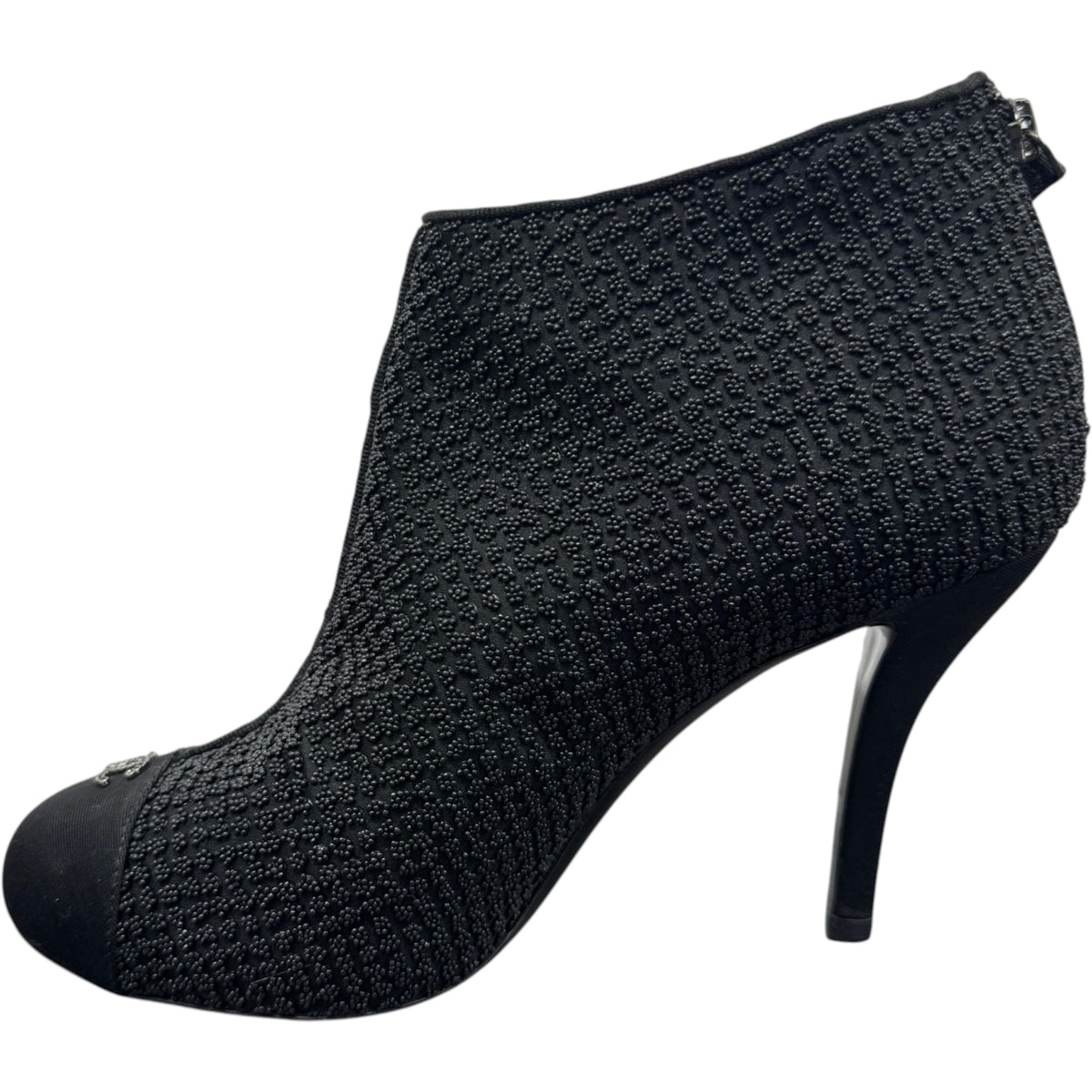 Women's CC Cap-Toe Embellished Heels Black Size UK 5.5 / EU 38.5 - Photo 2