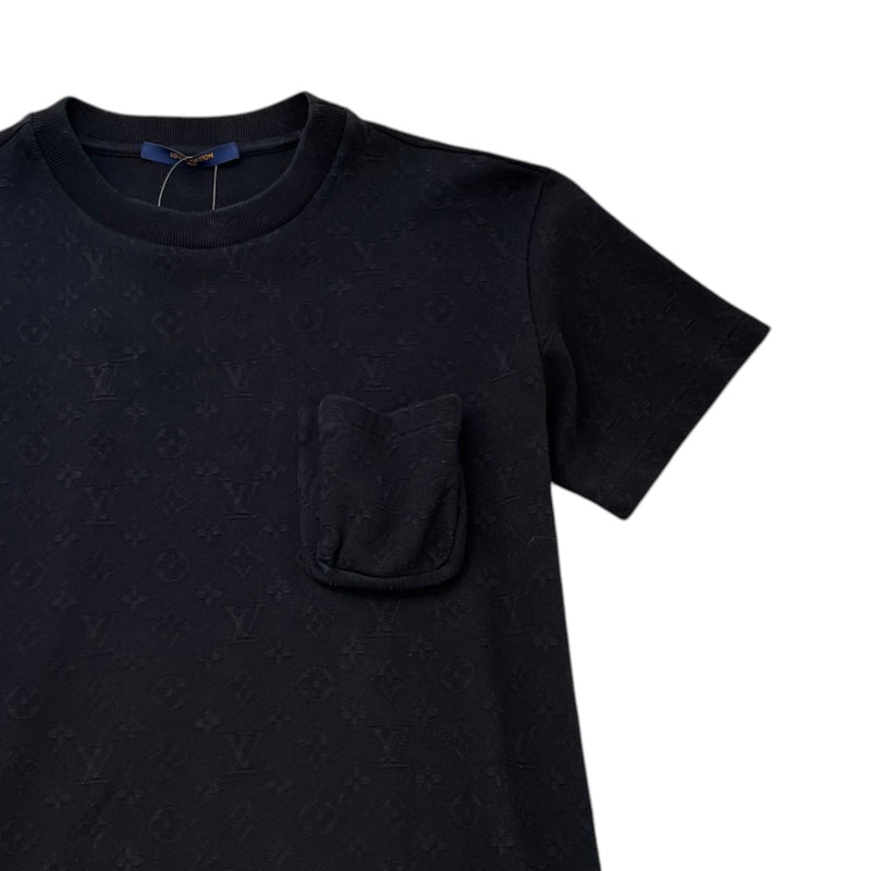 Men's Monogram Pocket T-Shirt Black Size S