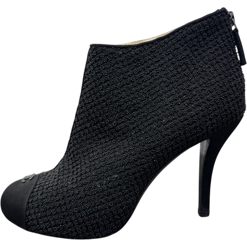 Women's CC Cap-Toe Embellished Heels Black Size UK 5.5 / EU 38.5
