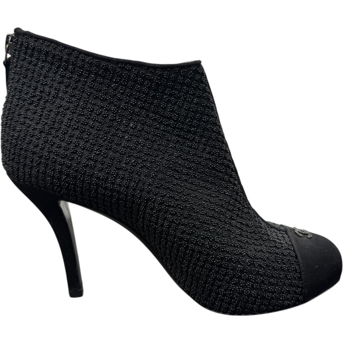 Women's CC Cap-Toe Embellished Heels Black Size UK 5.5 / EU 38.5 - Photo 5
