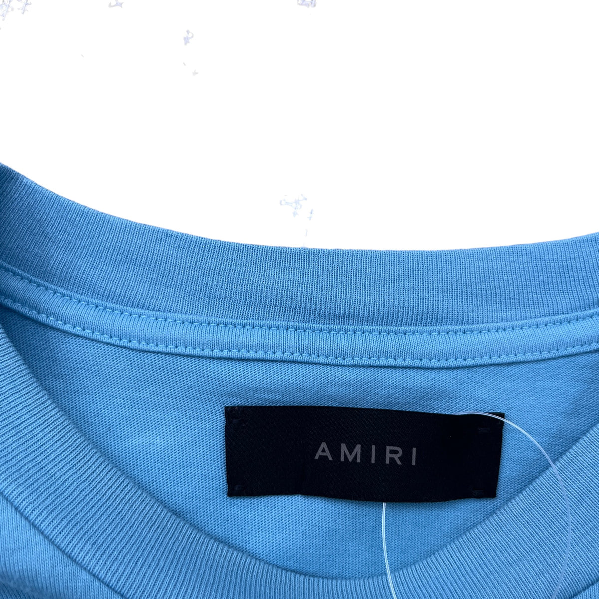 Men's Logo Print T-Shirt Blue Size XL - Photo 7