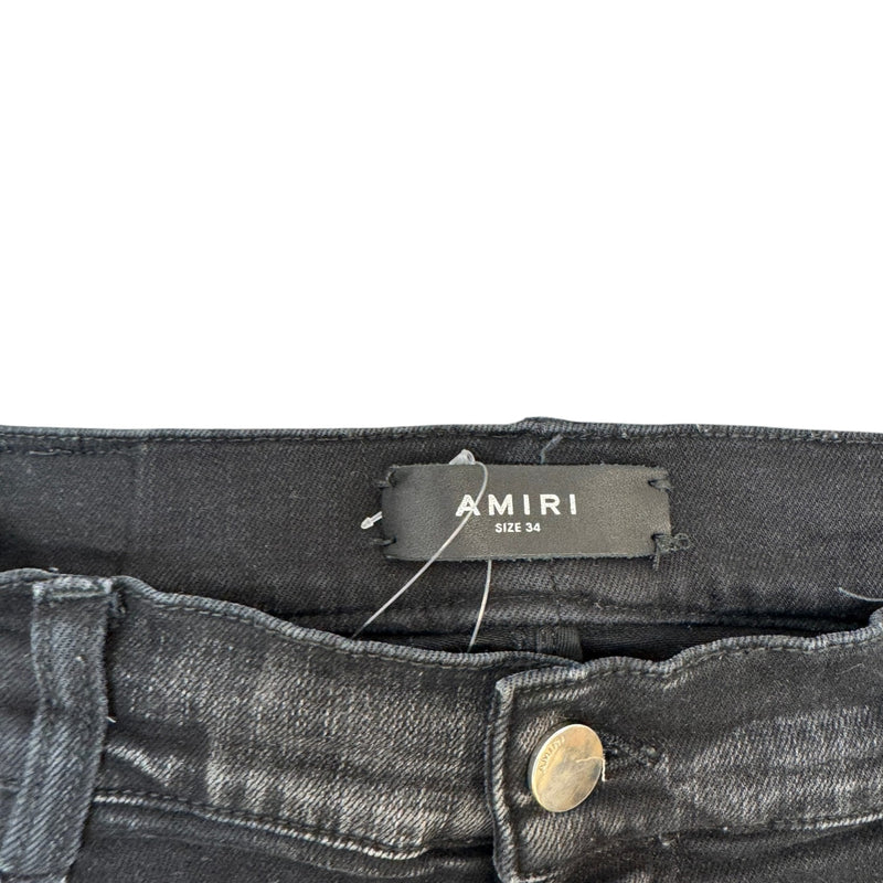Men's Mx1 Distressed Jeans Black Size Waist 34"