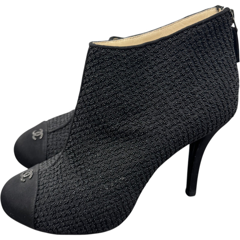 Women's CC Cap-Toe Embellished Heels Black Size UK 5.5 / EU 38.5