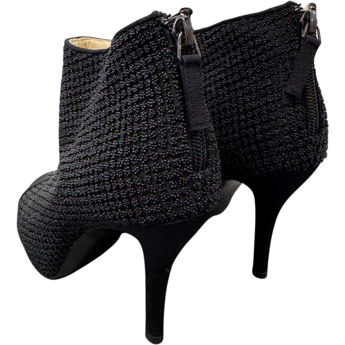 Women's CC Cap-Toe Embellished Heels Black Size UK 5.5 / EU 38.5 - Photo 8
