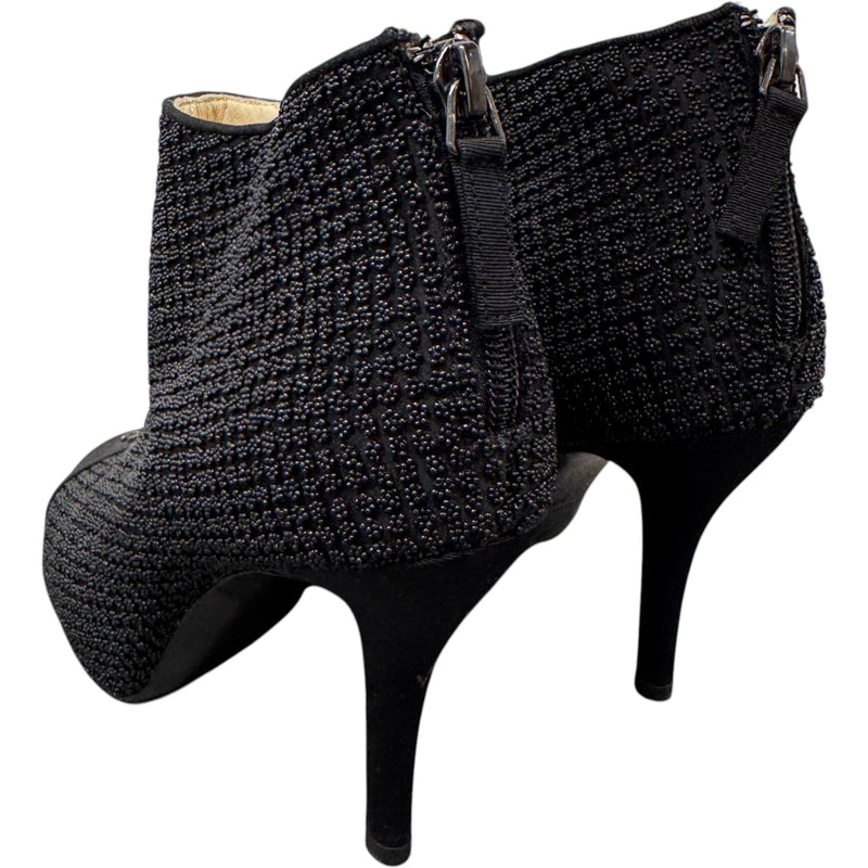 Women's CC Cap-Toe Embellished Heels Black Size UK 5.5 / EU 38.5