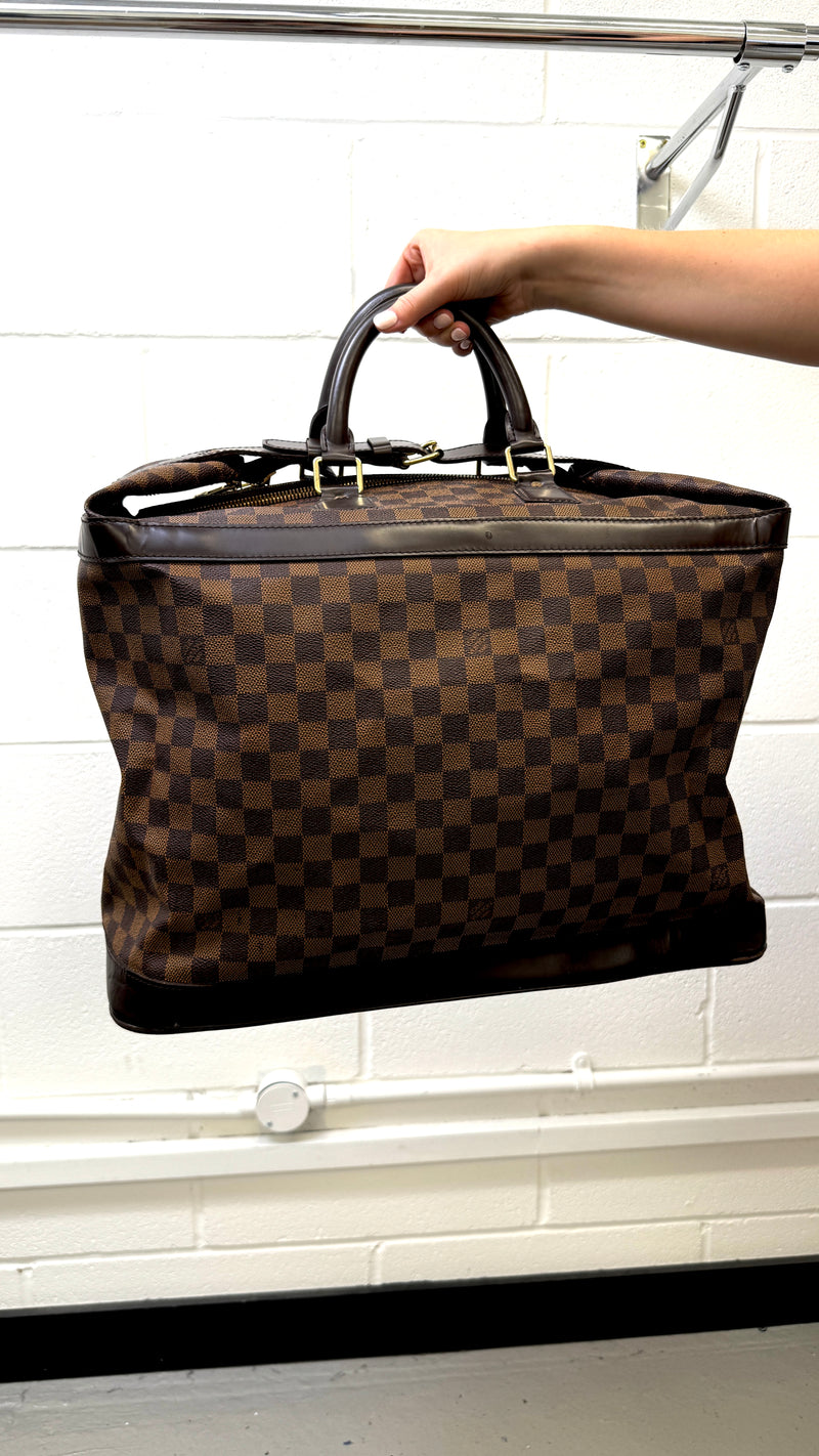 Louis Vuitton Men's Damier Ebene Cruises Grimaud 45 Bag Brown