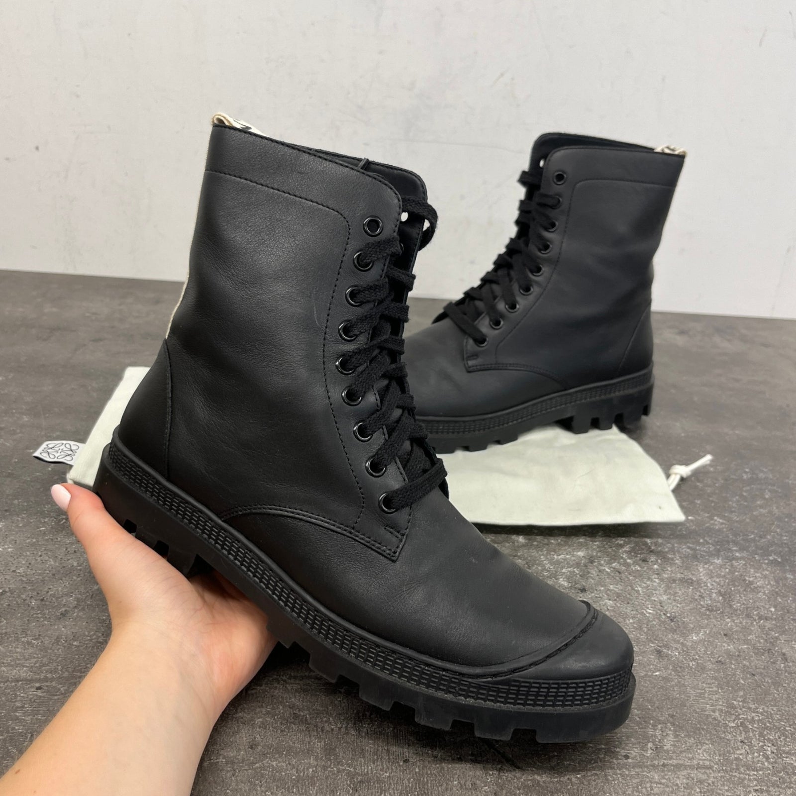 Women's Combat Boots Black Size EU 41 / UK 8 - Photo 12
