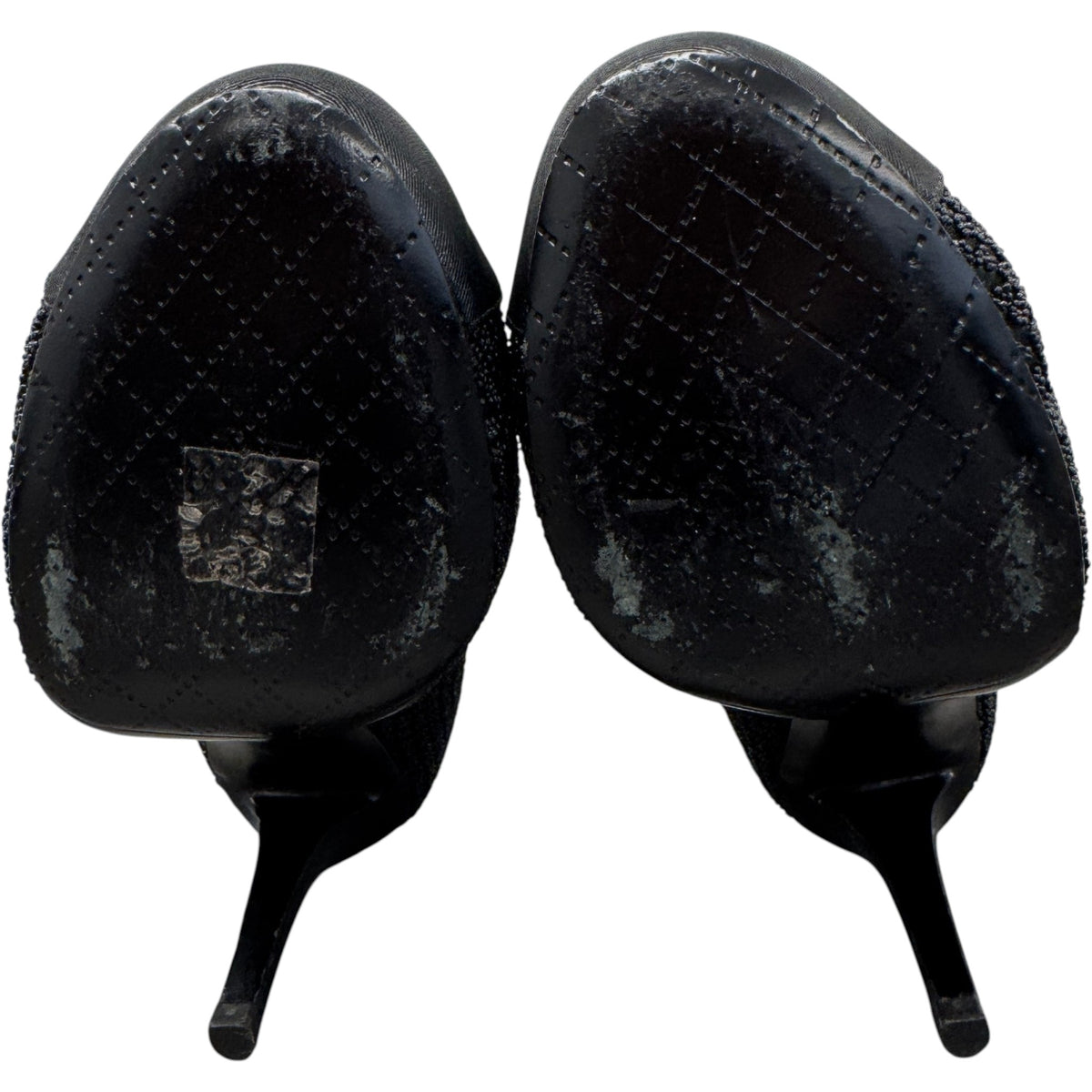 Women's CC Cap-Toe Embellished Heels Black Size UK 5.5 / EU 38.5 - Photo 10