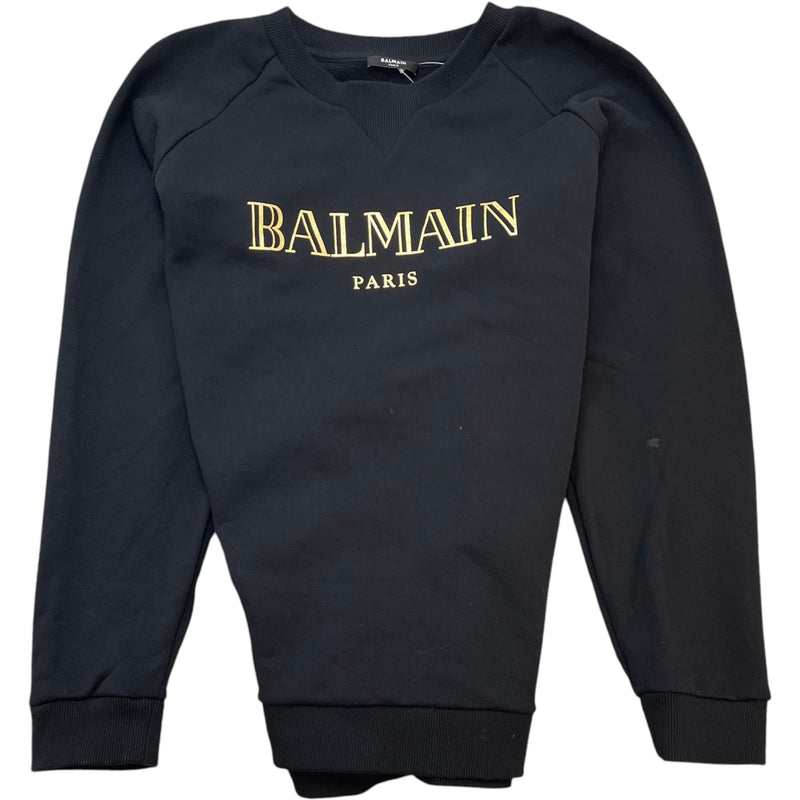 Men's Logo Print Sweatshirt Black Size XL