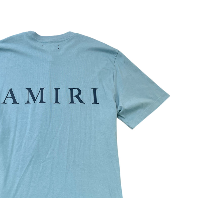 Men's Logo Print T-Shirt Blue Size XL