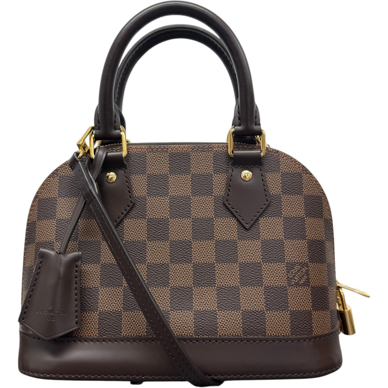Women's Damier Ebene Alma BB Handbag Brown