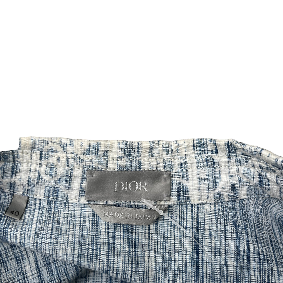 Men's Oblique Long Sleeve T-Shirt Blue Size L - Photo 8
