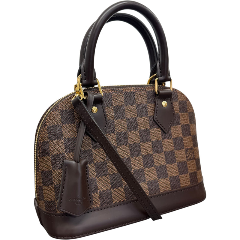 Women's Damier Ebene Alma BB Handbag Brown