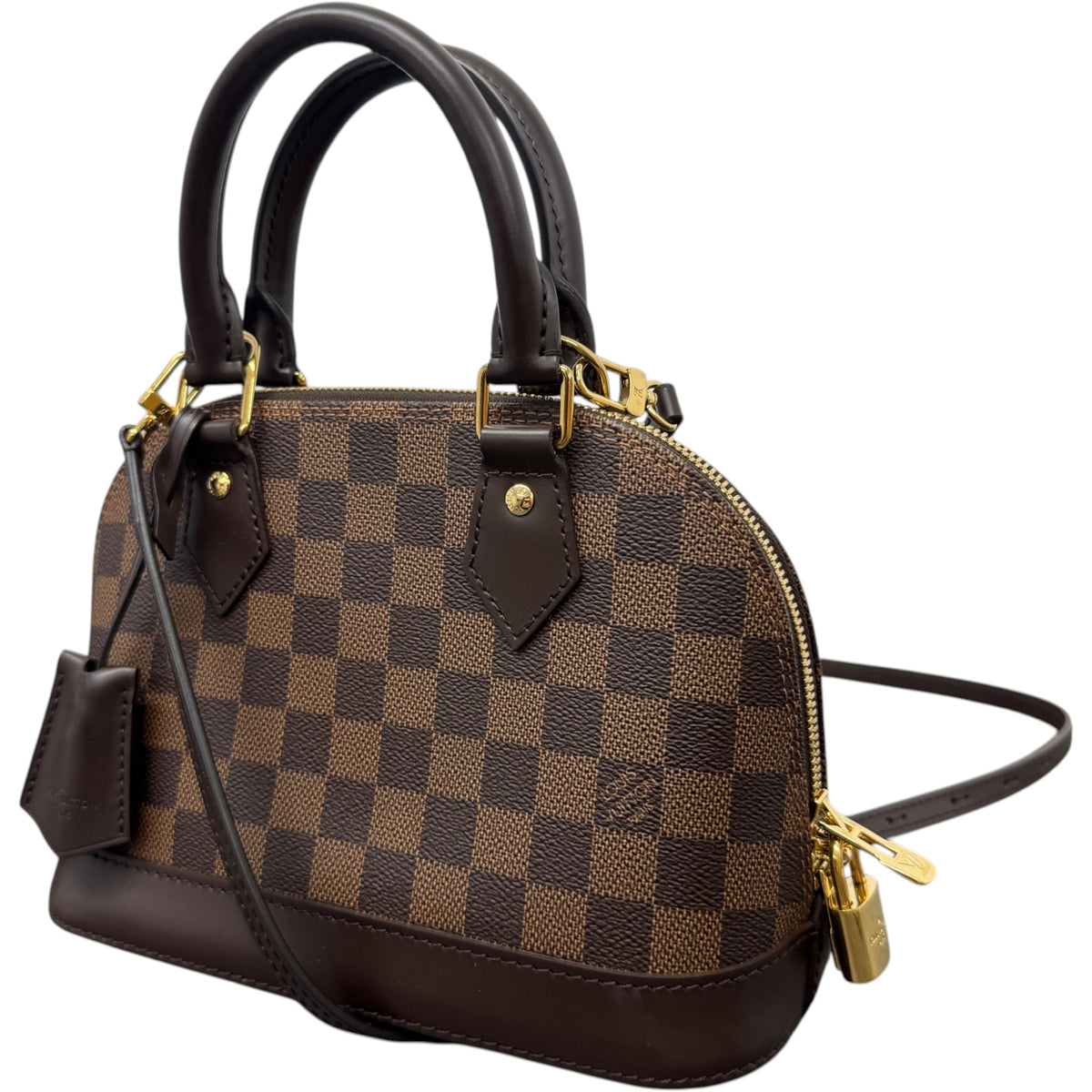 Women's Damier Ebene Alma BB Handbag Brown - Photo 5