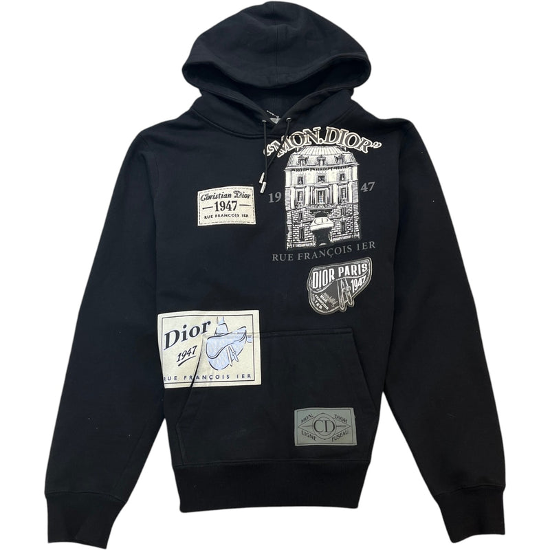 Men's Archive Patch Hoodie Black Size M
