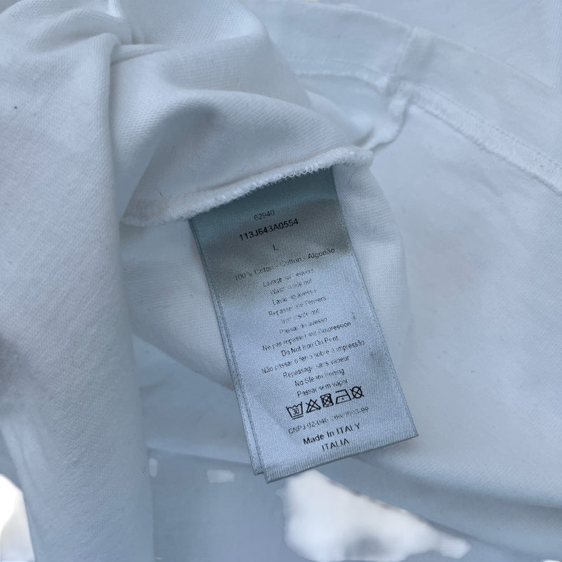 Men's Oblique Sweatshirt White Size L