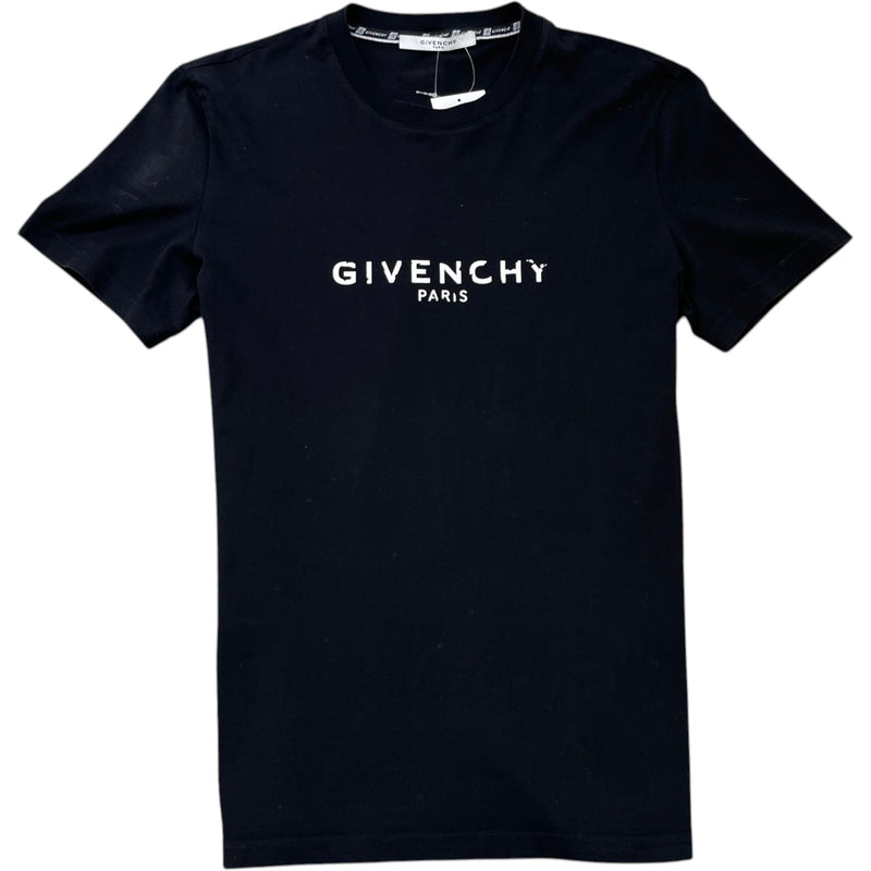 Men's Logo Print T-Shirt Black Size L