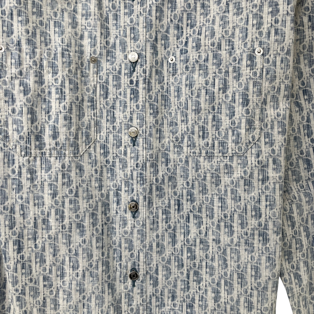 Men's Oblique Long Sleeve T-Shirt Blue Size L - Photo 6