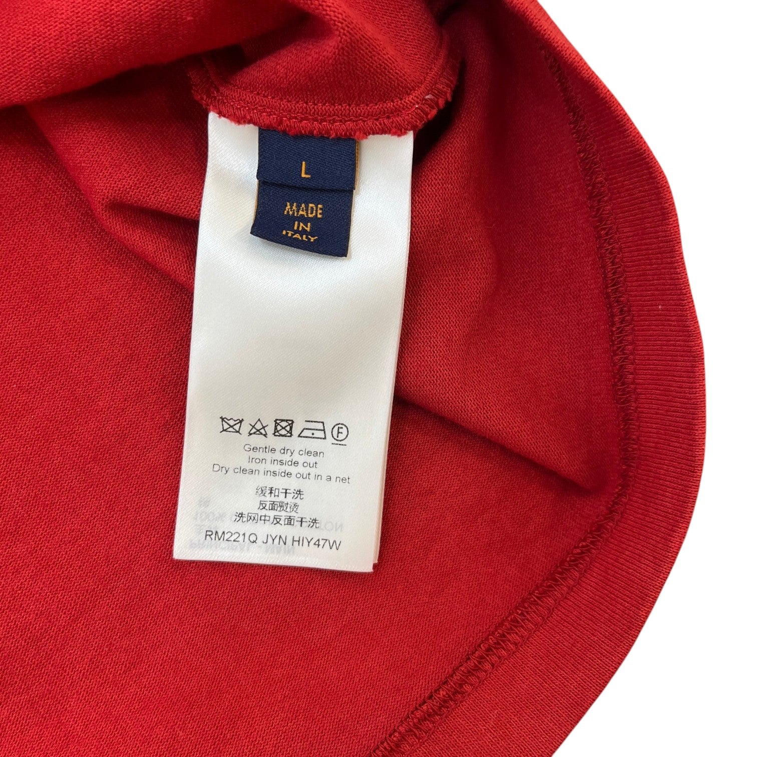 Men's Plaque Logo T-Shirt Red Size L - Photo 7