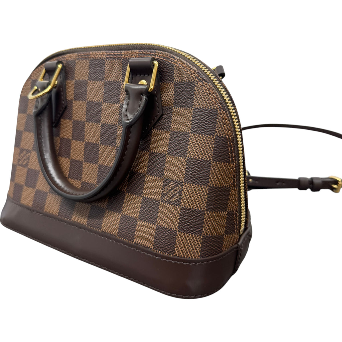 Women's Damier Ebene Alma BB Handbag Brown - Photo 6
