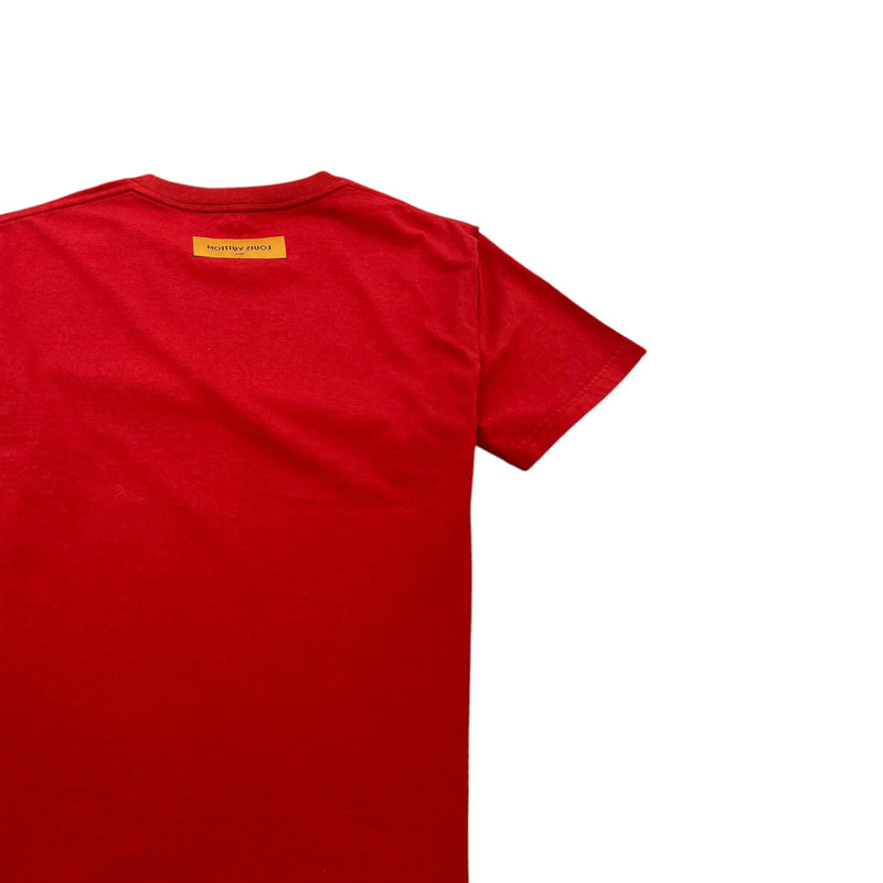 Men's Plaque Logo T-Shirt Red Size L
