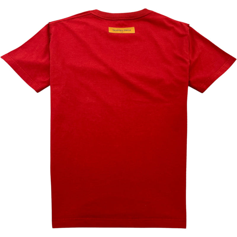 Men's Plaque Logo T-Shirt Red Size L