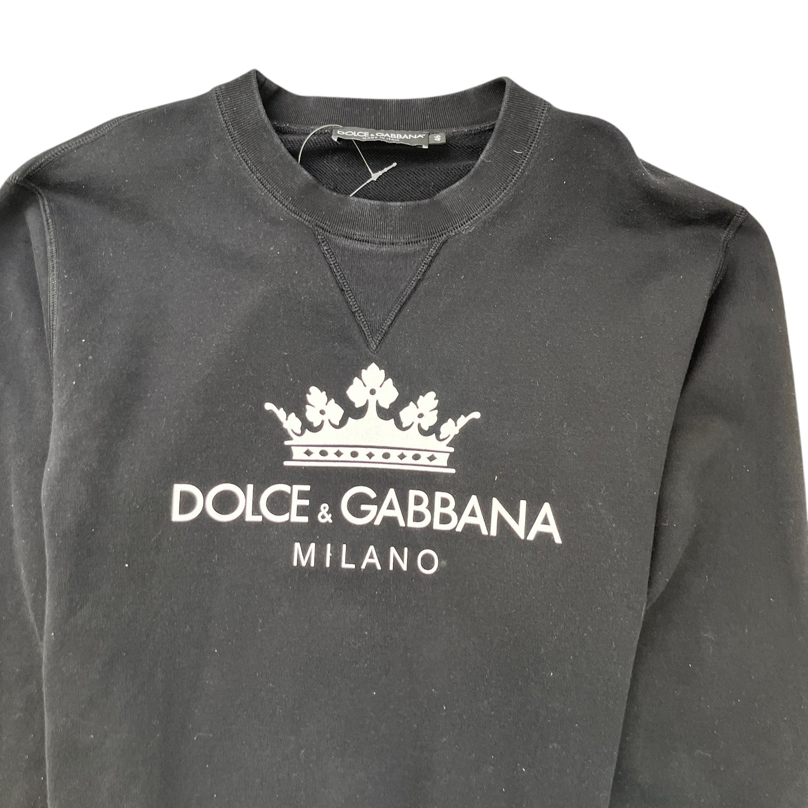 Men's Logo Print Sweatshirt Black Size IT 46 / UK S - Photo 5
