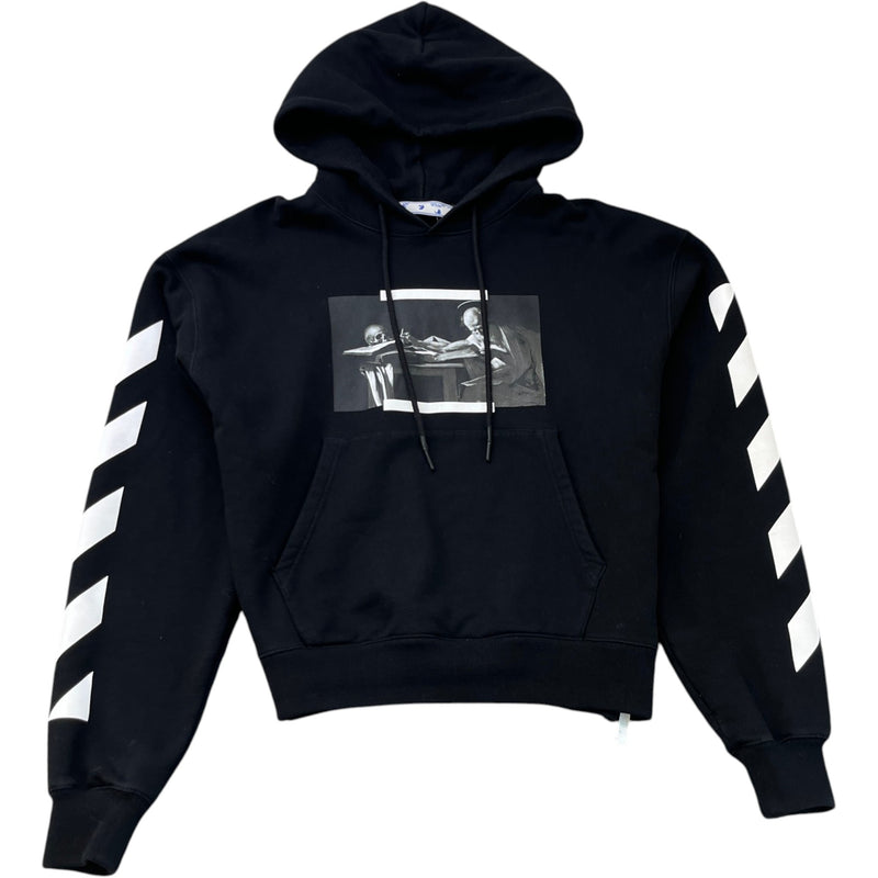 Men's Caravaggio Print Hoodie Black Size M