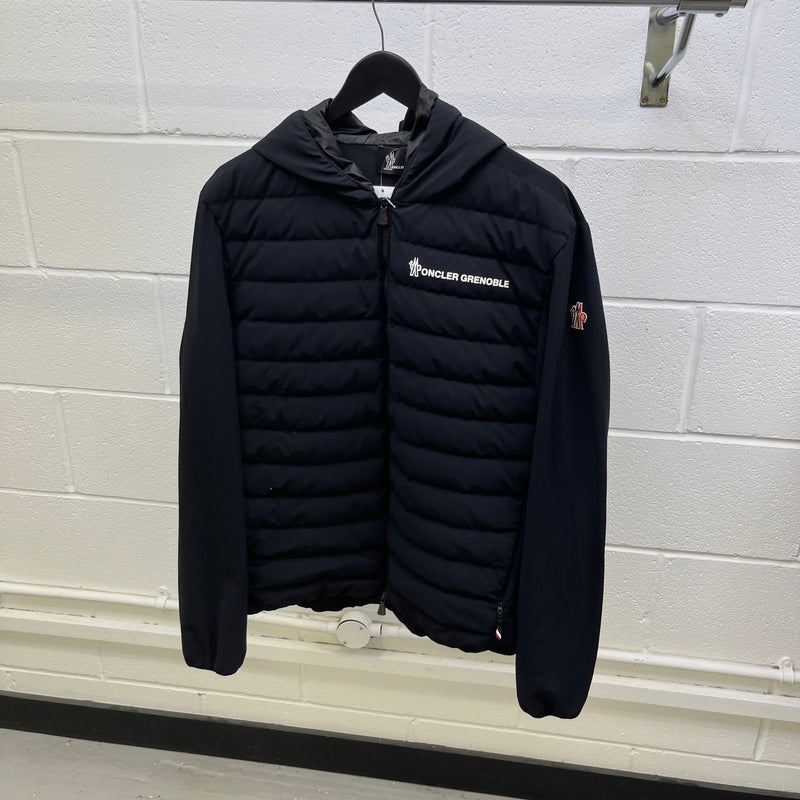 Men's Grenoble Maglia Cardigan Down Jacket Black Size 4 / XL