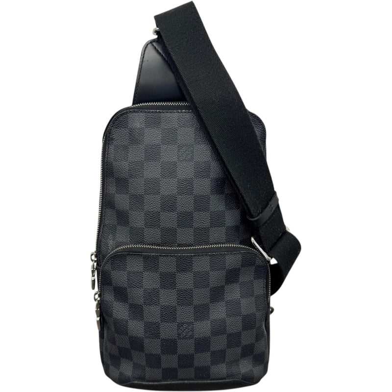 Men's Damier Graphite Avenue Sling Messenger Bag Black