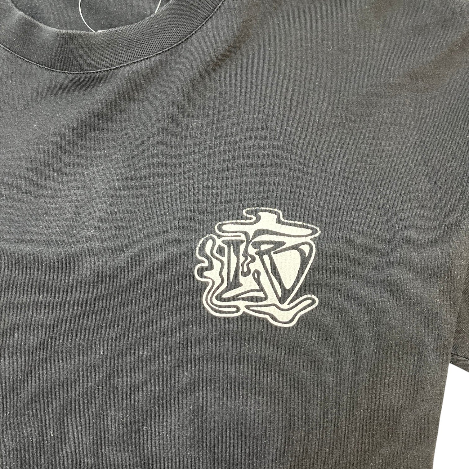 Men's Smoke Print T-Shirt Black Size M - Photo 5